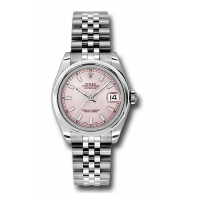 Bracelets Rolex Datejust 31mm Ref 1782400017 Pink Dial Stainless Steel Jubilee Bracelet Womens Watch Rolex