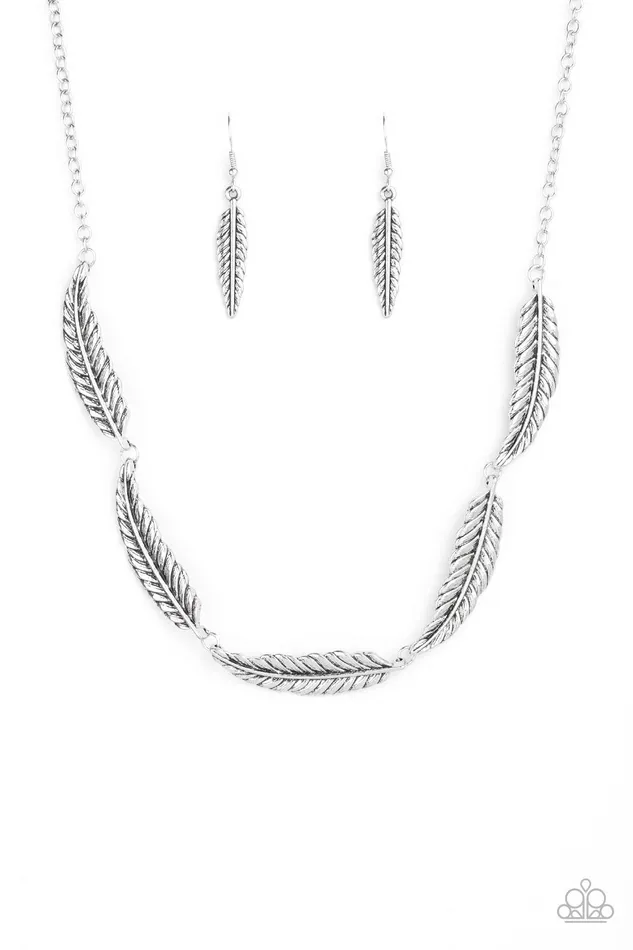 Paparazzi Necklace Light Flight Silver Paparazzi Jewelry Necklaces