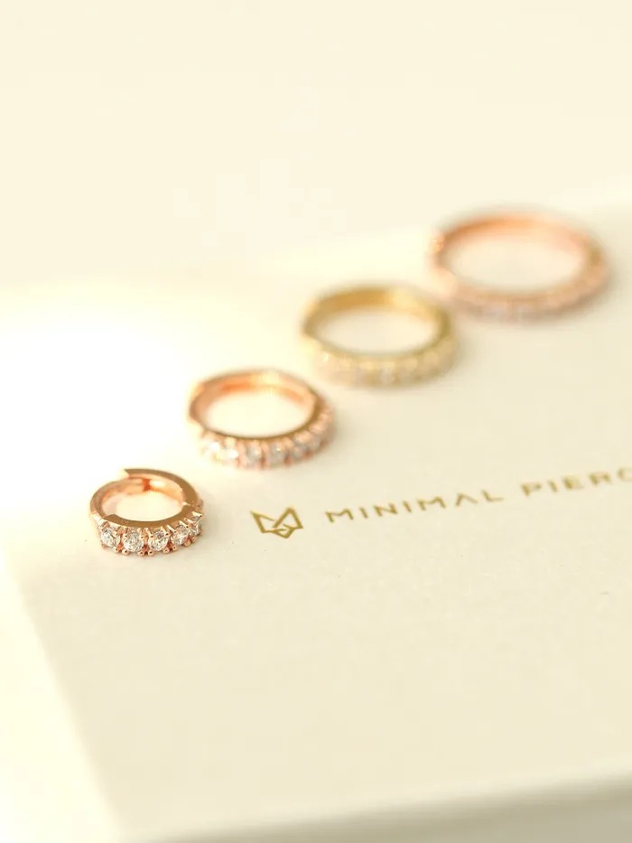 MinimalBijoux Earrings 14K gold Conch Hoop earring 16g