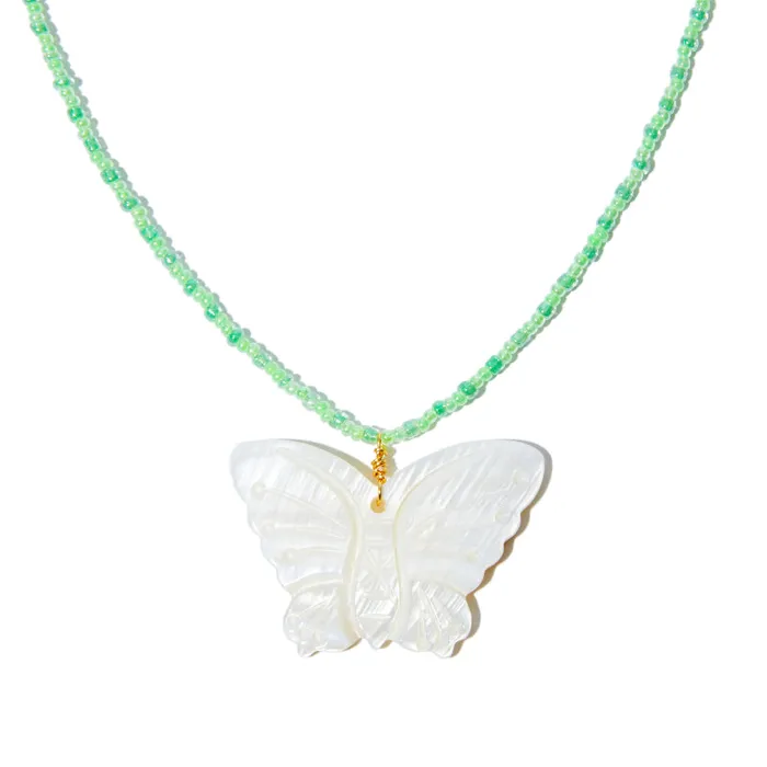 shopsnackbreak Butterfly Drip Necklace Necklaces