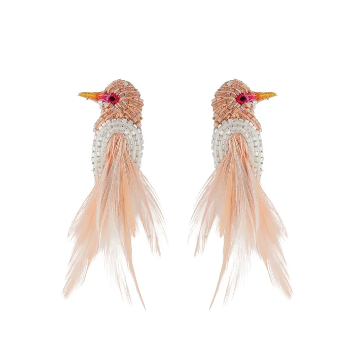 Earrings Cassie Bird Earrings Light Pink Mignonne Gavigan