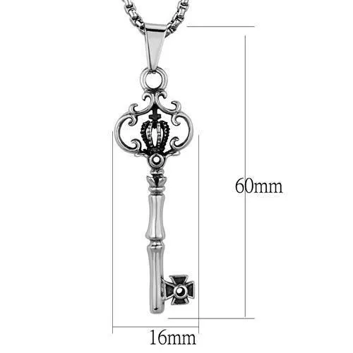 Alamode Necklaces TK1988 High polished no plating Stainless Steel Necklace with No Stone