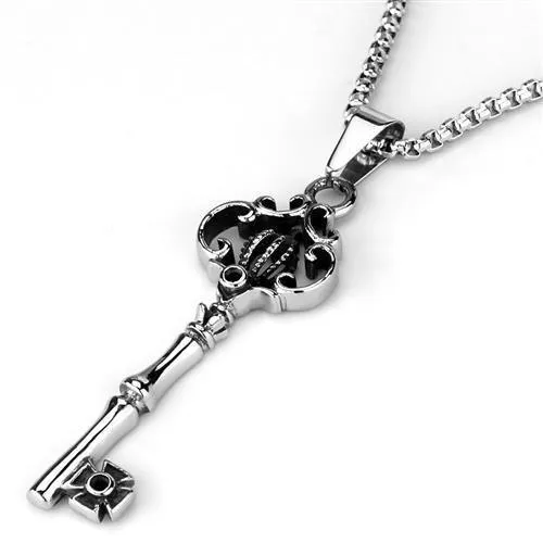 Alamode Necklaces TK1988 High polished no plating Stainless Steel Necklace with No Stone