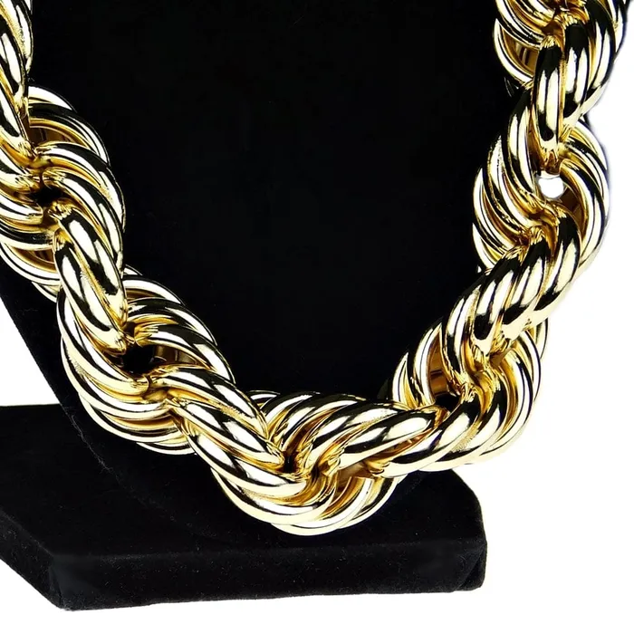 Bling Cartel Admin 14K Gold Plated Rope Chain Necklace 25mm x 30 Necklaces