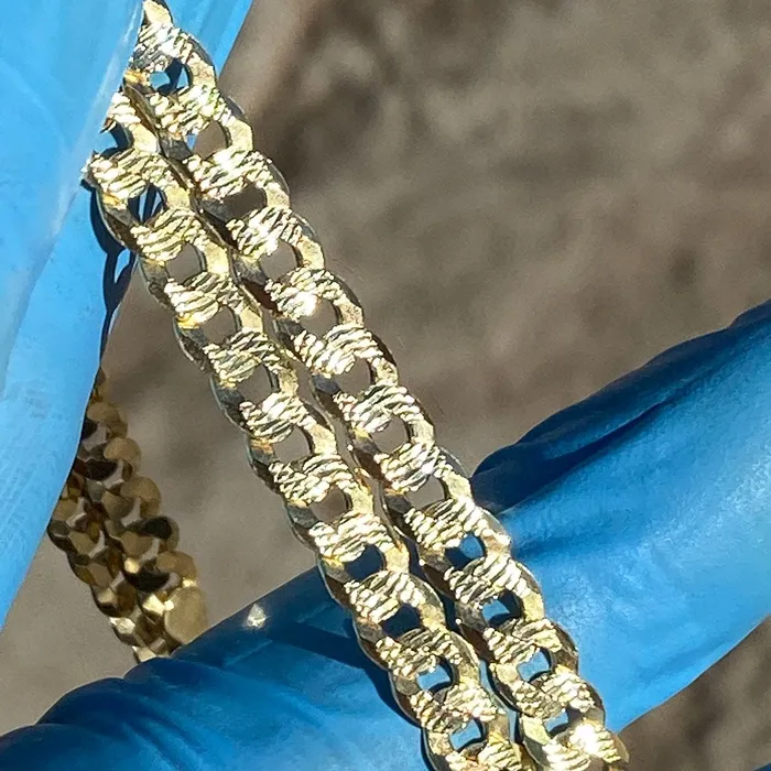 Bling Cartel Admin Necklaces 14K Gold Plated 925 Sterling Silver Cuban Curb Chain 20 5MM Necklace