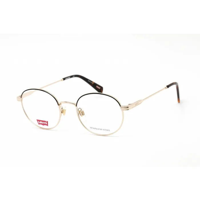 Bracelets Levis Unisex Eyeglasses Clear Demo Lens Gold Stainless Steel LV 1030 0J5G 00 Levis