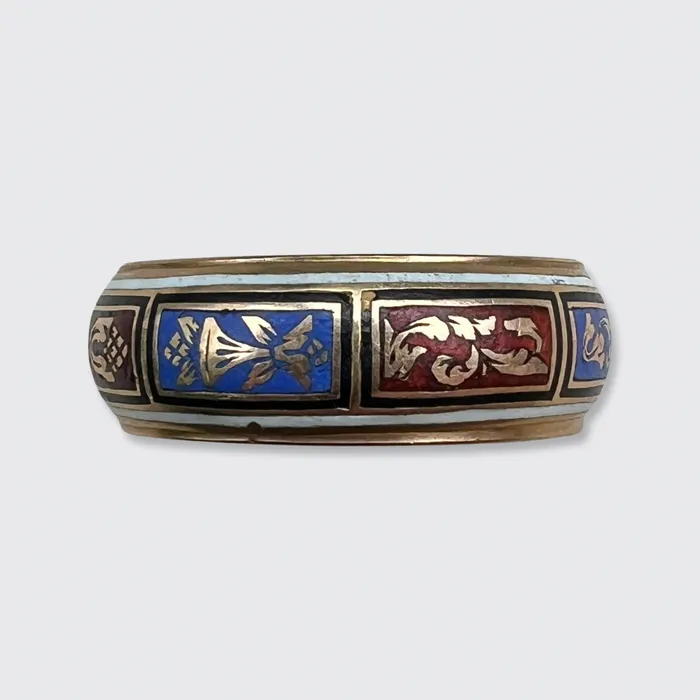 Georgian Enamel Locket Ring 21stfinds Rings