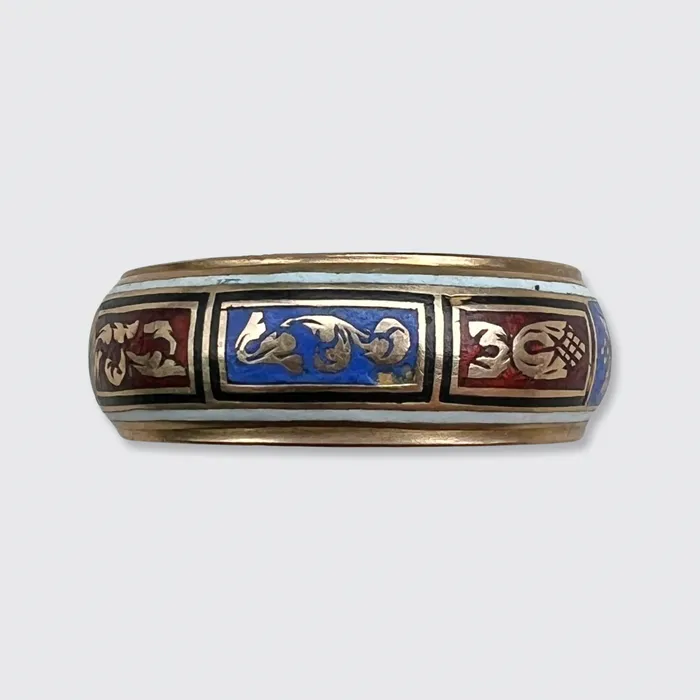 Georgian Enamel Locket Ring 21stfinds Rings