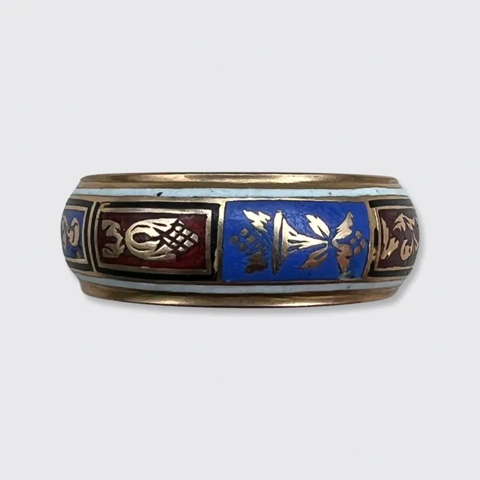 Georgian Enamel Locket Ring 21stfinds Rings