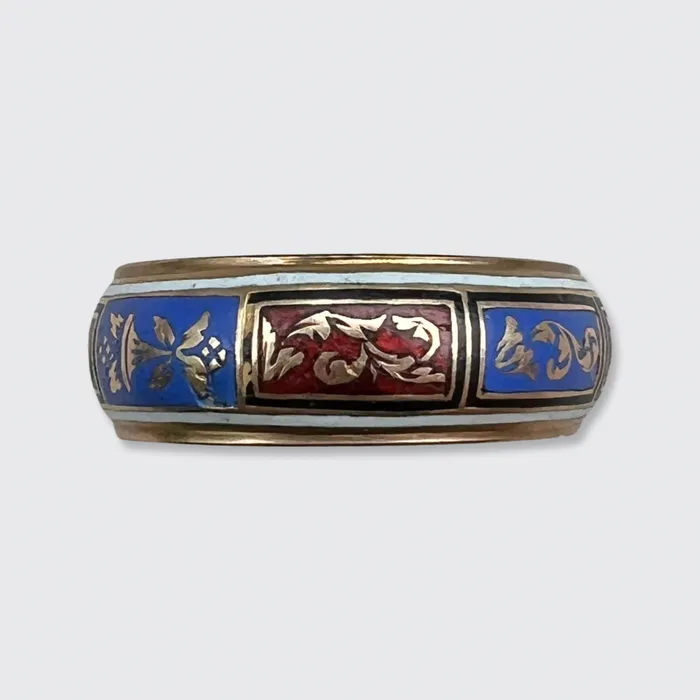 Georgian Enamel Locket Ring 21stfinds Rings