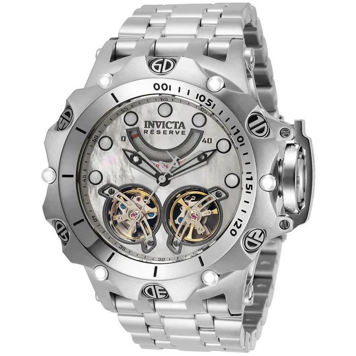 Invicta Mens Watch Reserve Venom Open Heart Dial Silver Tone Bracelet 33536 Invicta Bracelets