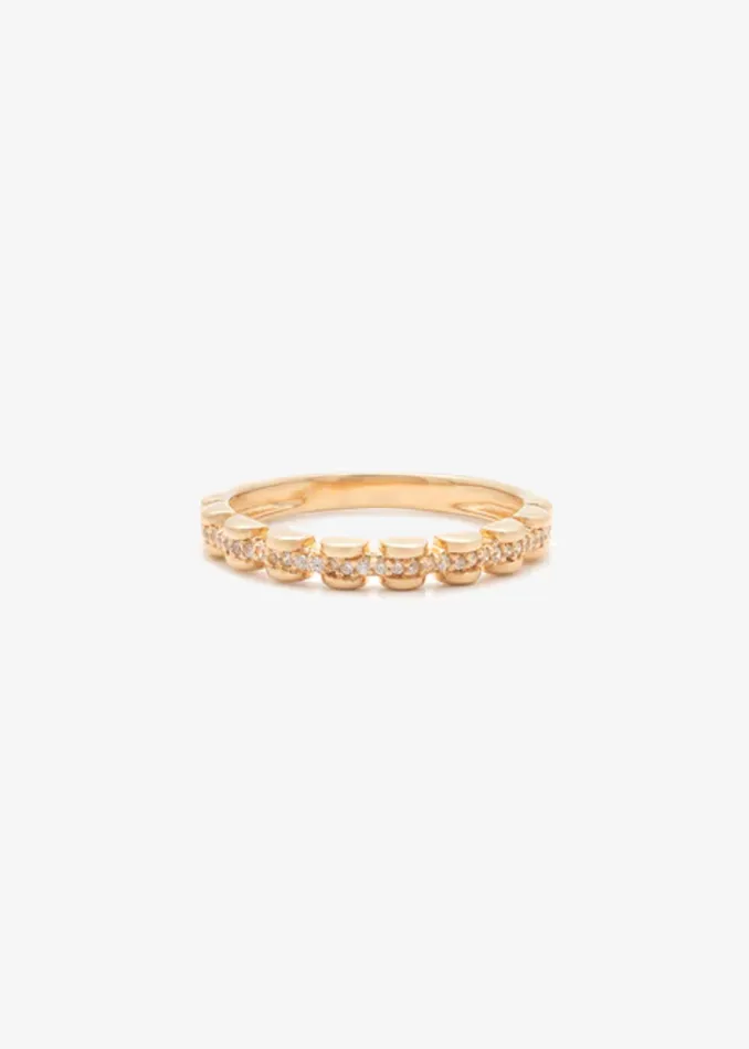 Leah Alexandra Rings Aman Ring Gold CZ