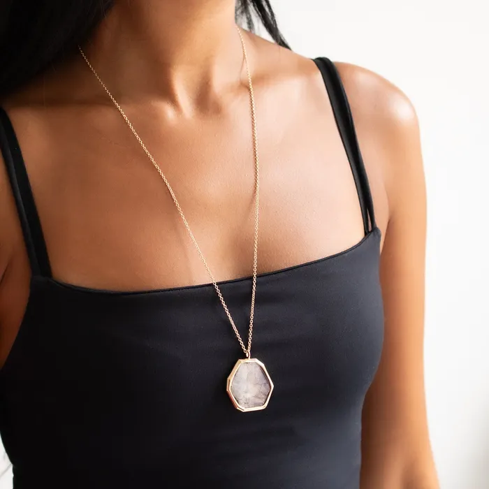 Necklaces Lauren Wolf Jewelry Ruby Slice Necklace
