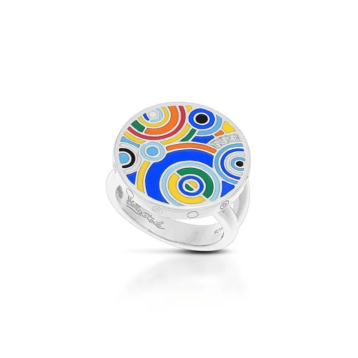 Rings Belle Etoile Belle Etoile Emanation Ring Blue Multi