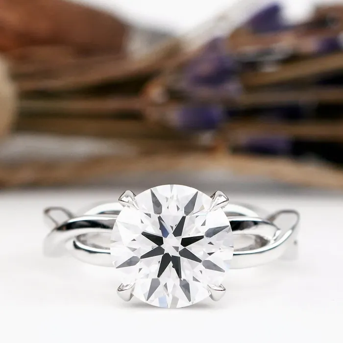 Rings deBebians Infinity Style Solitaire Engagement Ring