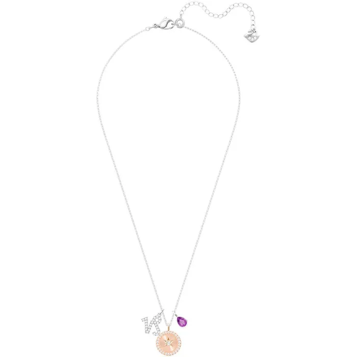 Swarovski Necklaces Swarovski Womens Pendant Necklace Zodiac Capricorn Sign Rhodium Plated 5349216