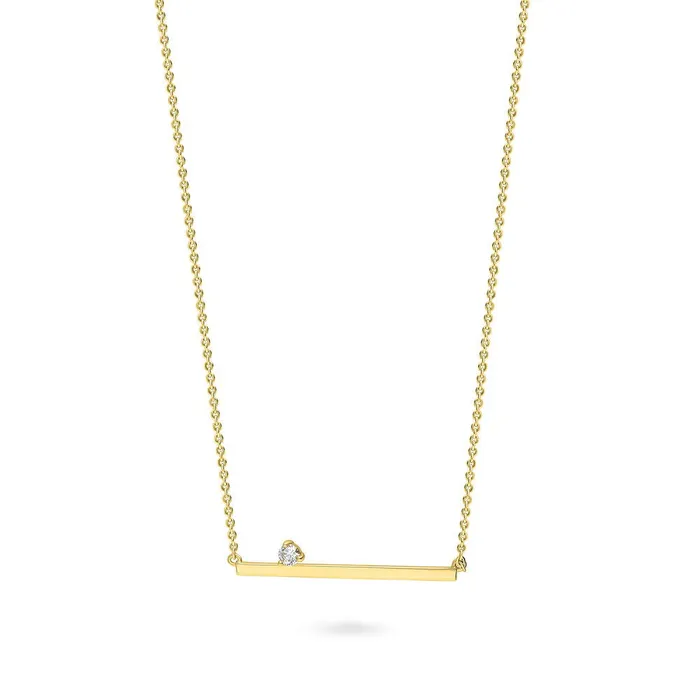 BERRICLE Bar CZ Pendant Necklace in Sterling Silver Necklaces