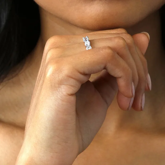 BERRICLE Rings CZ Eternity Ring in Sterling Silver