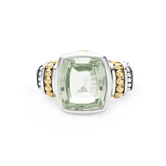 Lagos Rings Caviar Color Small Prasiolite Statement Ring