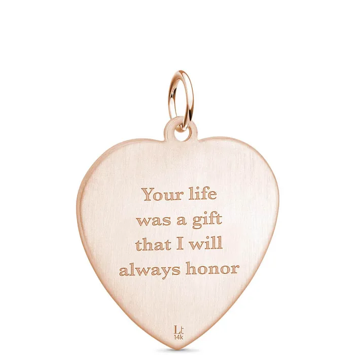 Necklaces Legacy Touch 14k Rose Gold Heart Pendant