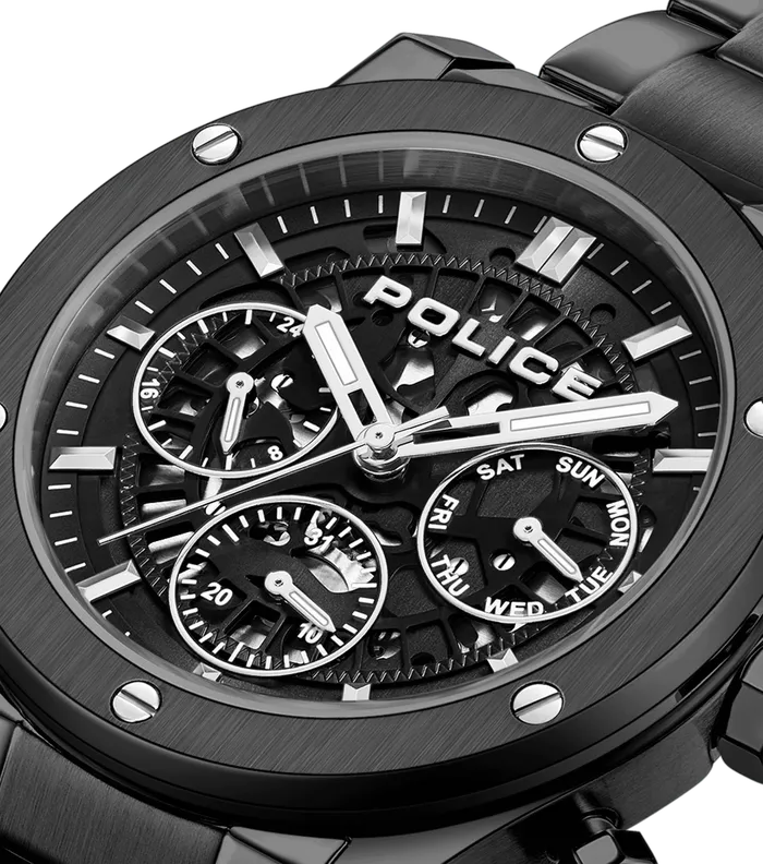 Police Watches Police Knotty Gents Black Dial Watch Police Watches Police Knotty Gents Black Dial Watch