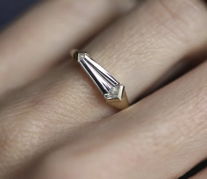 Rings Gianna Alexandrite Shield Ring Ready to Ship Capucinne