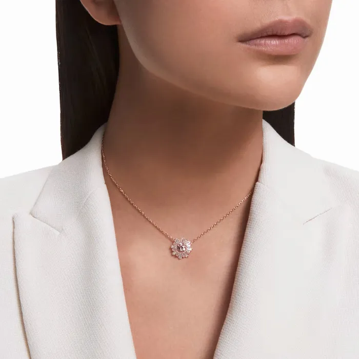 Swarovski Swarovski Sunshine Necklace Pink Rose goldtone plated Necklaces