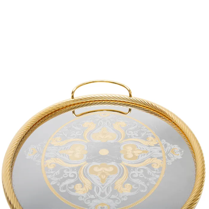 Tresors PreStyled Sets Tresors Bordeaux Gold Oval Tray