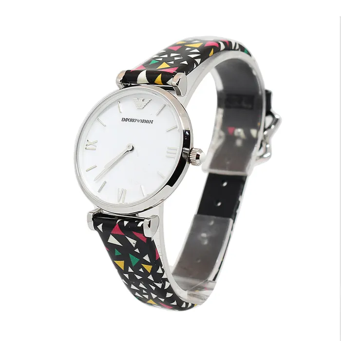 Watches Emporio Armani Ladies Watch Stainless Steel Case With White Mother Of Pearl Dial Emporio Armani