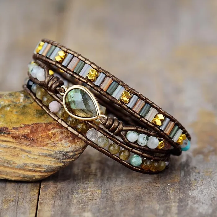 wickedafstore Bracelets Earth Charm Wrap Bracelet