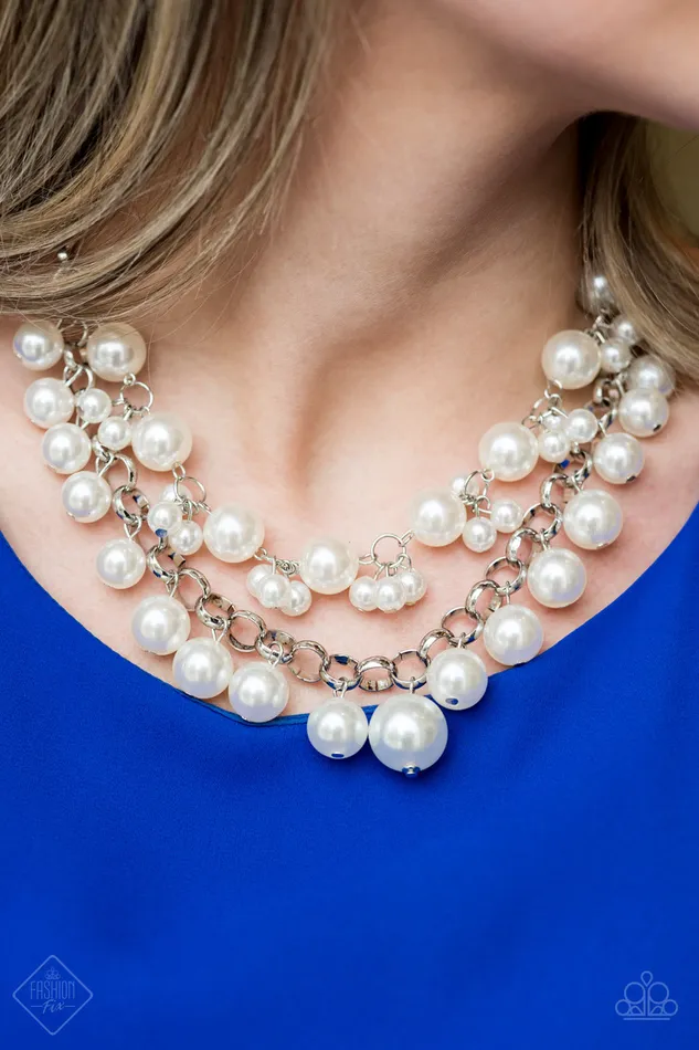 Ballroom Service White Paparazzi Necklace All Eyes On U Jewelry Paparazzi Accessories Necklaces