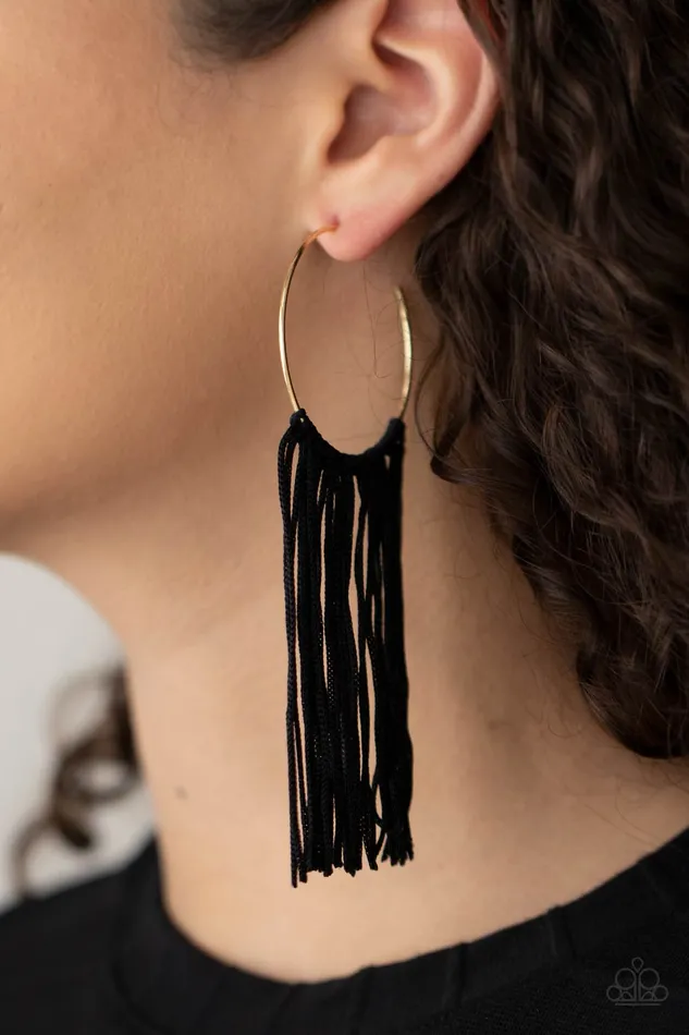 Flauntable Fringe Gold Paparazzi Earrings All Eyes On U Jewelry Paparazzi Accessories Earrings
