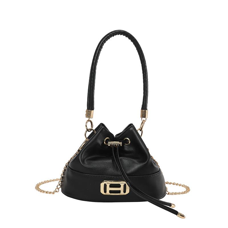 Bucket Bags | V Logo Chain Leather Bucket Bag – Womens Bucket Bags Bucket Bags